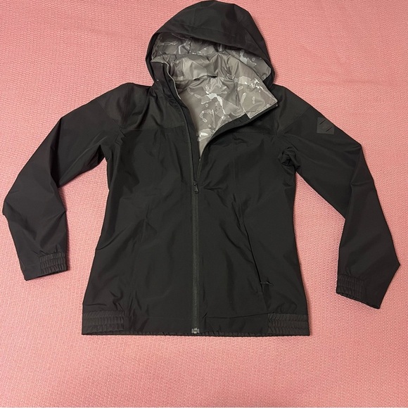 The North Face Dry Vent Women's Full Zip Hooded Jacket Size M black jacket - Picture 3 of 8